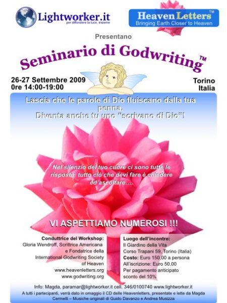 Godwriting Workshop Italy 2009 poster